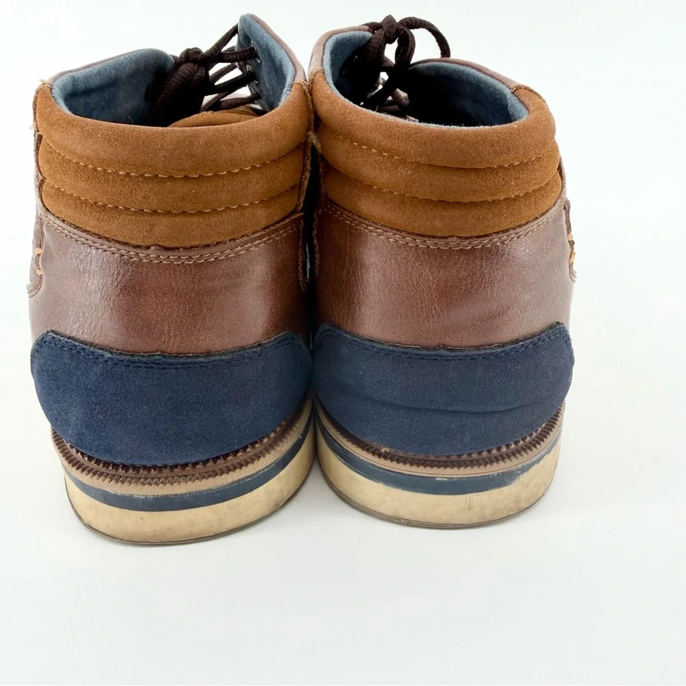 London Underground Beckham Men's Size 13 Brown Leather Chukka Boots Ankle Shoes